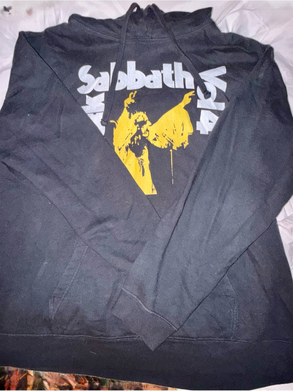 Graphic Black Hoodie - Black